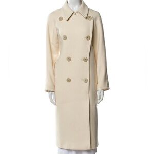 Max Mara Virgin Wool Double-Breasted trench Coat